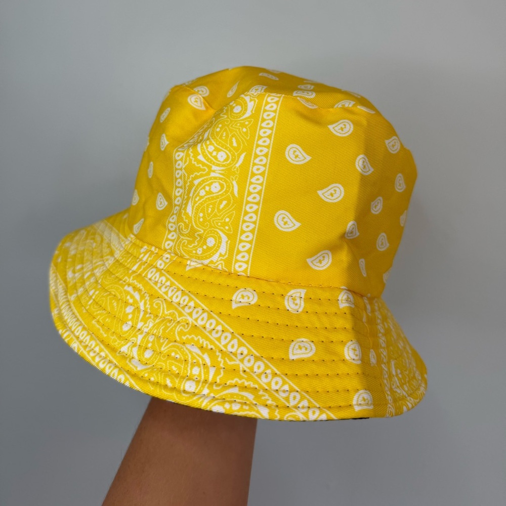 Yellow Paisley Bucket Hat